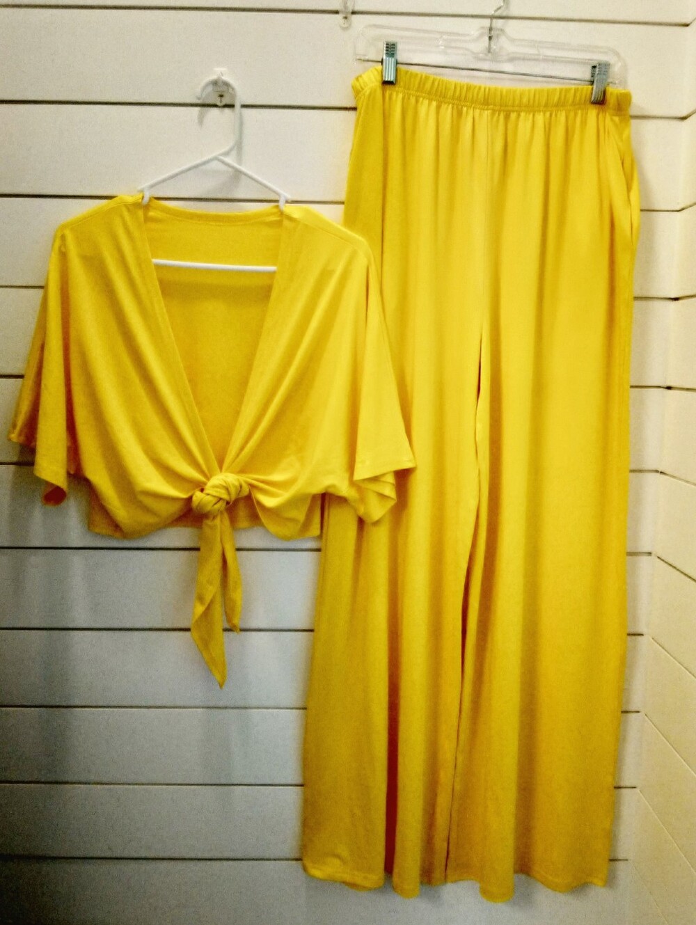 Sunshine Yellow 2 pc. lounge/beachware set, XL ...FREE EARRINGS!